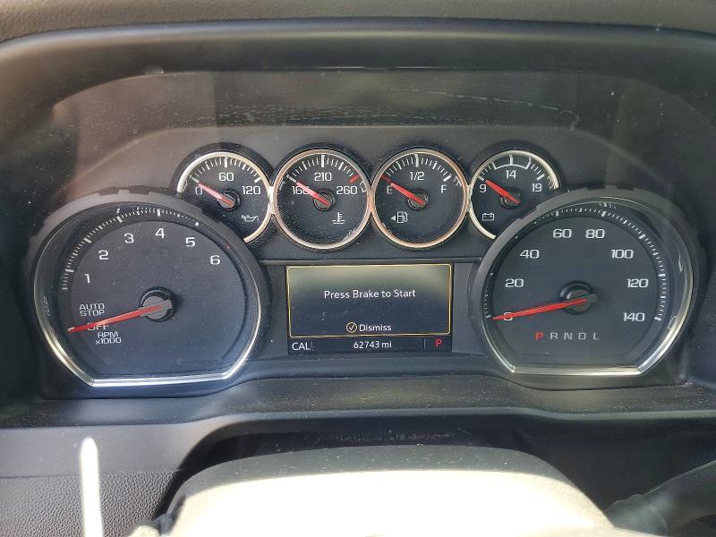 2020 Chevrolet Silverado VIN 3GCUYDED7LG444330 COPART salvage auction — WATER/FLOOD, Hi - Certificate Of Salvage, sold $200 on 2026-07-27 (photo 9)
