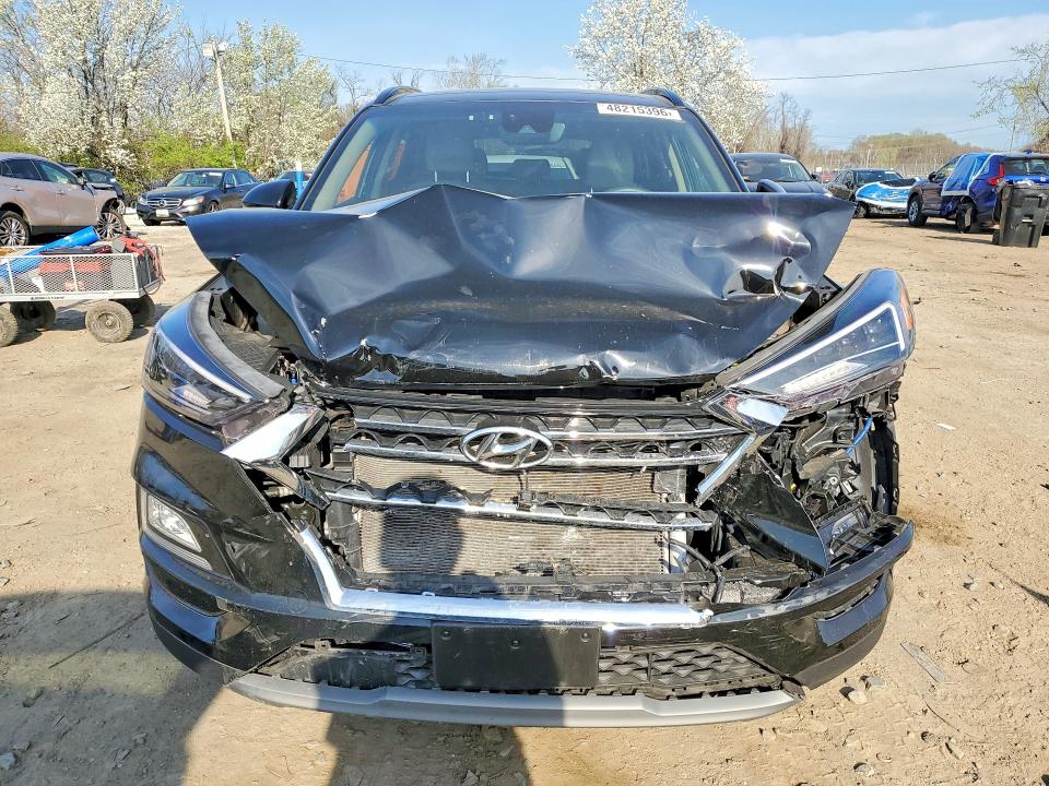 2021 Hyundai Tucson VIN KM8J33AL9MU410442 COPART salvage auction — FRONT END, Md - Cert Of Salvage > 75% Damage, sold $2,200 on 2026-07-28 (photo 5)