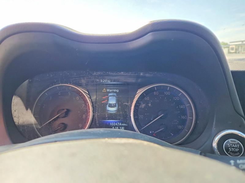 2017 Infiniti Q50 VIN JN1EV7AP8HM734257 COPART salvage auction — MINOR DENT/SCRATCHES, Nc - Salvage Cert-Rebuilt, sold $3,800 on 2026-07-20 (photo 9)