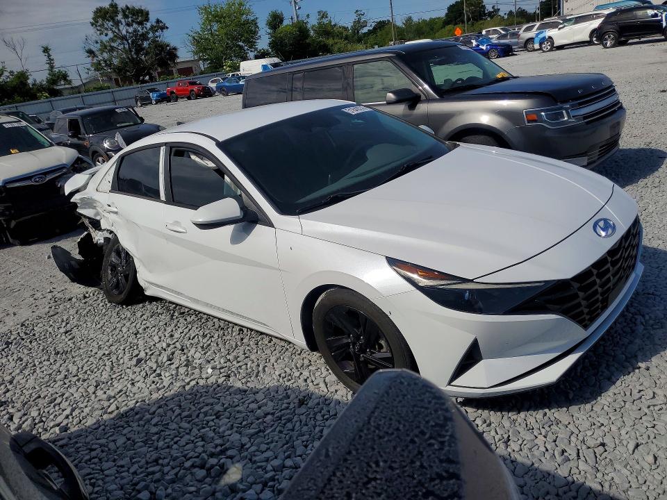 2021 Hyundai Elantra VIN 5NPLS4AGXMH011168 COPART salvage auction — REAR END, Fl - Certificate Of Destruction, sold $3,050 on 2026-07-07 (photo 4)