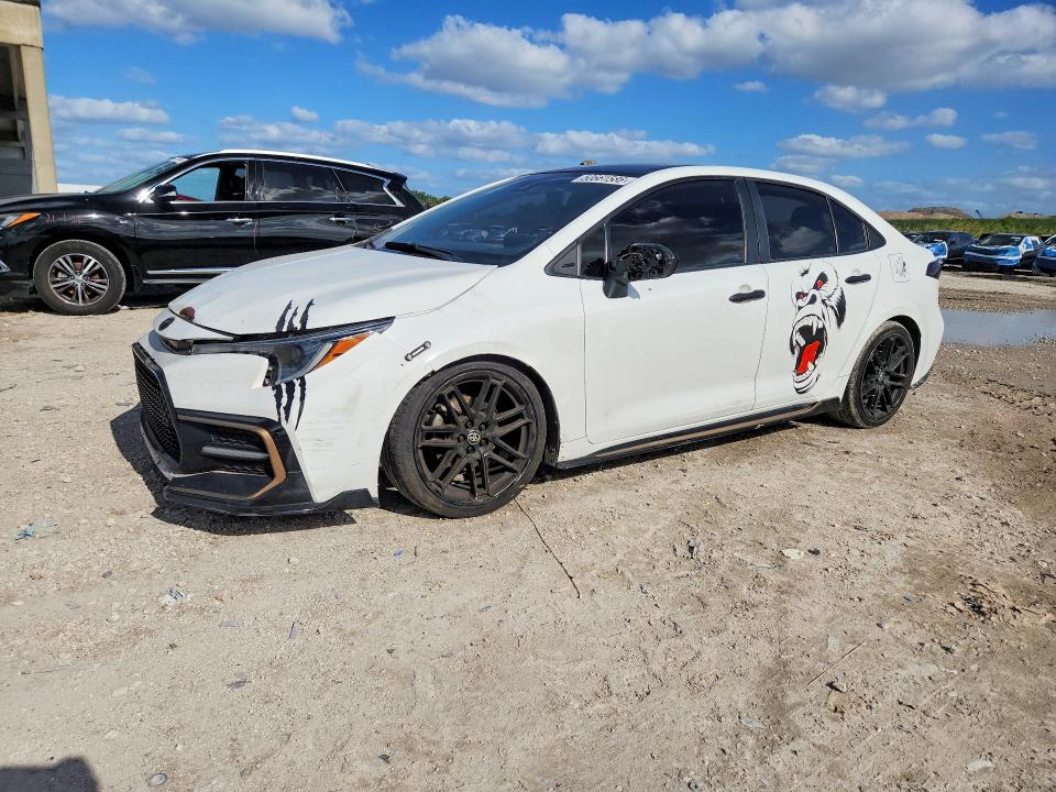 2022 Toyota Corolla VIN 5YFS4MCE9NP112675 COPART salvage auction — FRONT END, Fl - Certificate Of Destruction, sold $3,950 on 2026-07-14 (photo 1)