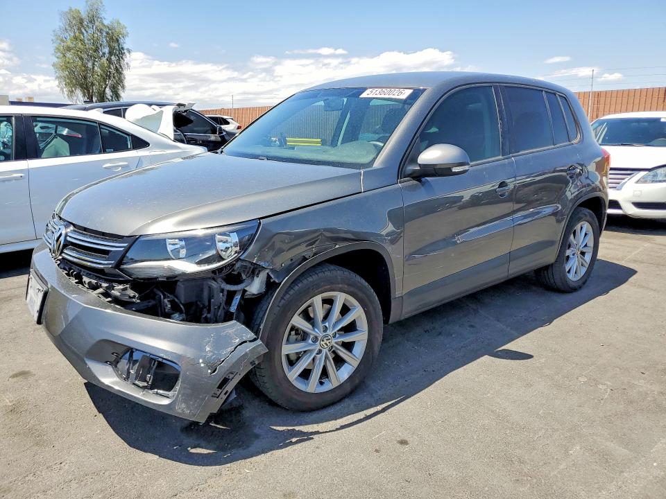 2017 Volkswagen Tiguan VIN WVGAV7AX7HK046141 COPART salvage auction — FRONT END, Nv - Salvage Title, sold $2,850 on 2026-07-08 (photo 1)