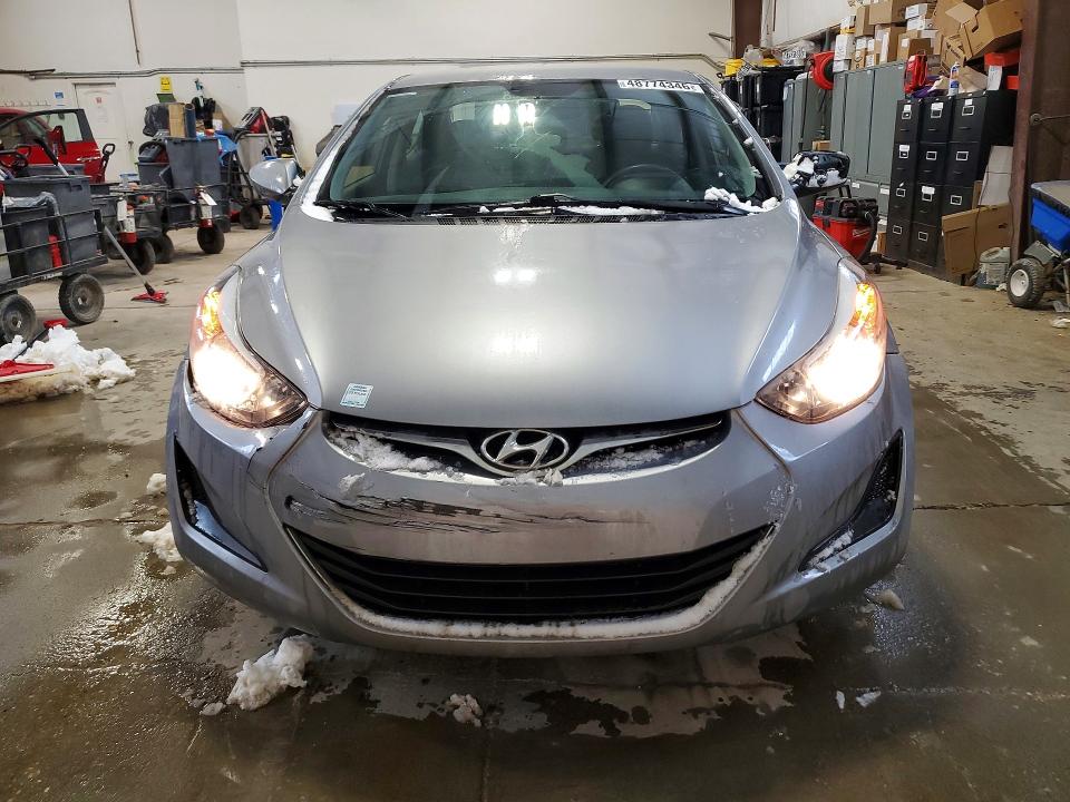 2016 Hyundai Elantra VIN 5NPDH4AE7GH697885 COPART salvage auction — SIDE, Salvage Title, sold $2,100 on 2026-07-09 (photo 5)