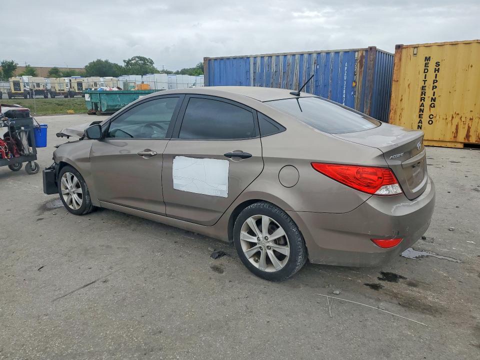 2012 Hyundai Accent VIN KMHCU4AE6CU196473 COPART salvage auction — FRONT END, Fl - Cert Of Title Slvg Rebuildable, sold $525 on 2026-07-14 (photo 2)