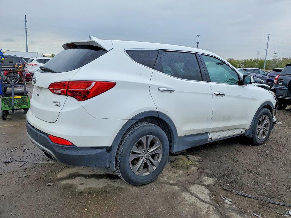 2013 Hyundai Santa fe VIN 5XYZUDLB3DG103252 COPART salvage auction — FRONT END, MI, sold $2,150 on 2026-07-17 (photo 3)