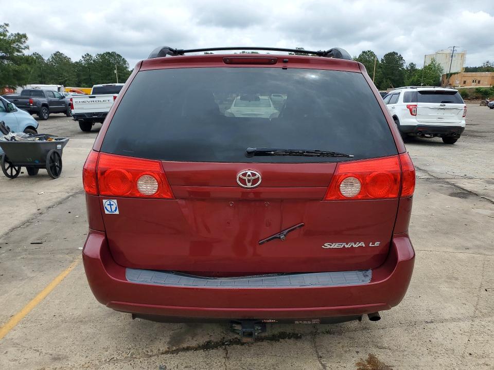 2010 Toyota Sienna VIN 5TDKK4CC1AS314402 COPART salvage auction — FRONT END, Sc - Cert Of Title-Salvage, sold $1,300 on 2026-07-06 (photo 6)