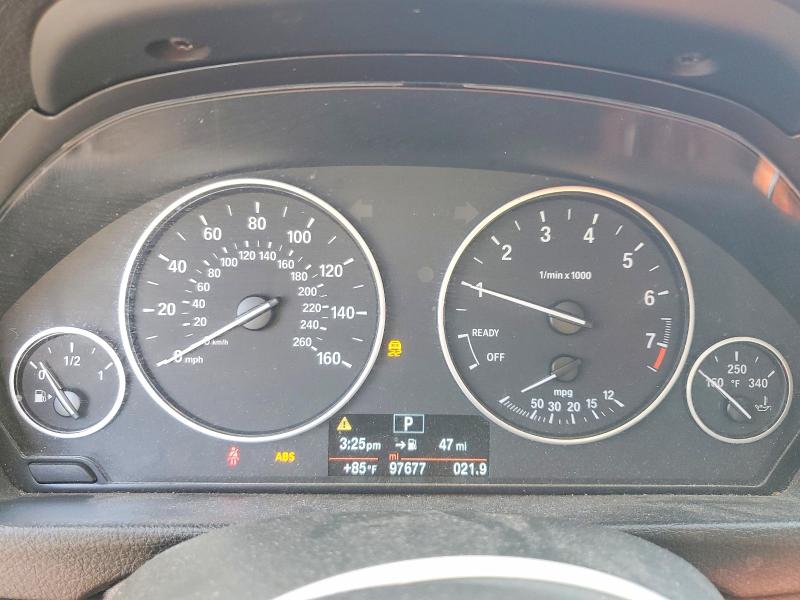 2014 BMW 3er VIN WBA3C1C55EK111444 COPART salvage auction — FRONT END, Ca - Salvage Certificate, sold $1,450 on 2026-07-02 (photo 9)