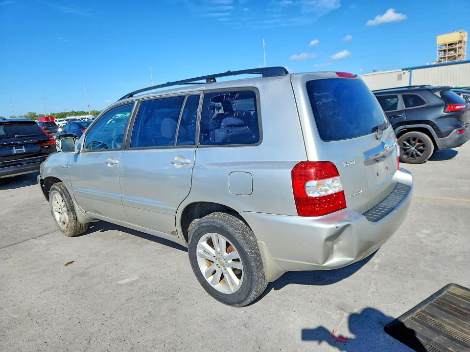 2007 Toyota Highlander hybrid VIN JTEHW21A970036540 COPART salvage auction — FRONT END, La - Cert Of Title-Salvage, sold $1,050 on 2026-07-29 (photo 2)