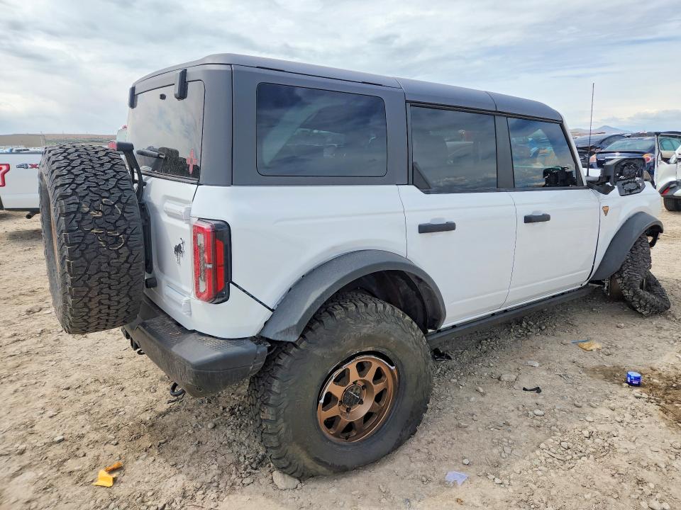 2024 Ford Bronco VIN 1FMEE9BP1RLA07634 COPART salvage auction — FRONT END, Ut - Salvage Certificate, sold $11,800 on 2026-07-02 (photo 3)