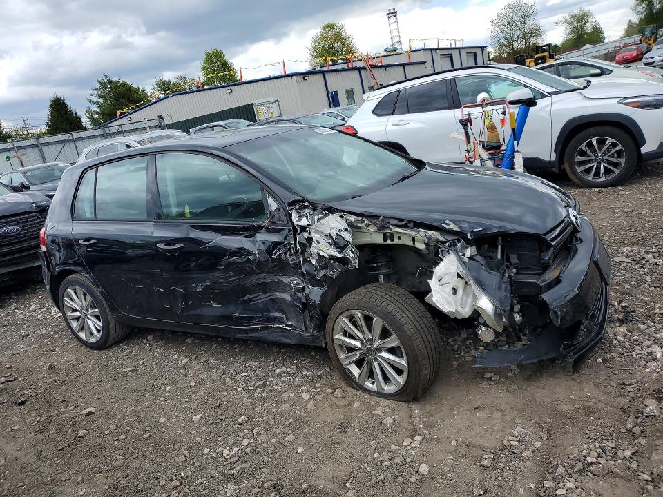 2013 Volkswagen Golf VIN WVWNM7AJ5DW000671 COPART salvage auction — FRONT END, Md - Cert Of Salvage > 75% Damage, sold $450 on 2026-07-06 (photo 4)