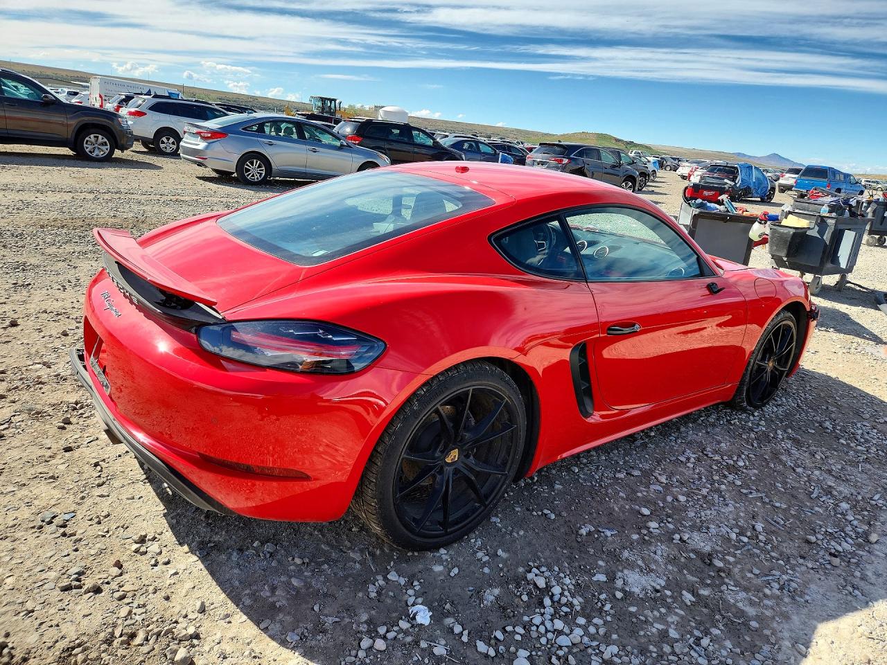 2018 Porsche Cayman VIN WP0AA2A80JK261751 COPART salvage auction — Side, UT - SALVAGE CERTIFICATE, sold $25,000 on 2026-07-10 (photo 3)