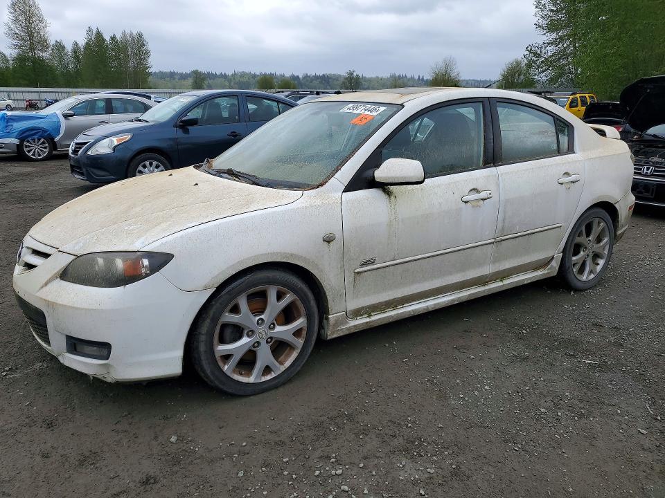 2007 Mazda 3 VIN JM1BK323X71668291 COPART salvage auction — FRONT END, Wa - Vehicle Cert Of Ownership-Titl, sold $250 on 2026-07-06 (photo 1)