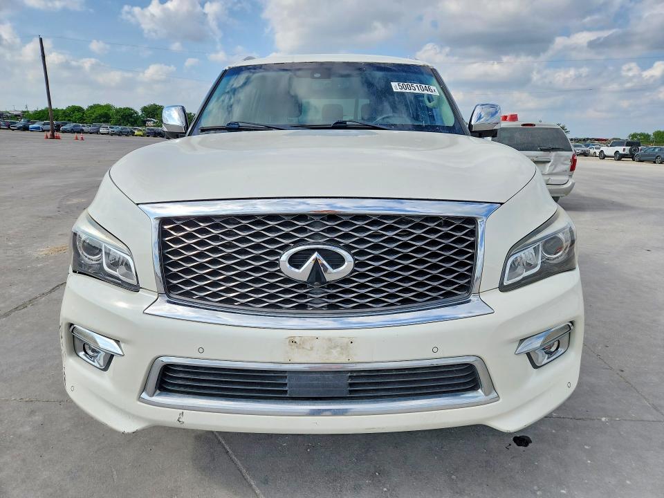 2016 Infiniti Qx80 VIN JN8AZ2ND2G9800116 COPART salvage auction — FRONT END, Tx - Certificate Of Title, sold $3,100 on 2026-07-07 (photo 5)