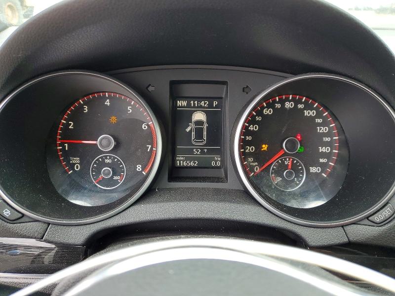 2011 Volkswagen Gti VIN WVWHD7AJ6BW187834 COPART salvage auction — SIDE, Or - Salvage Title Certificate, sold $1,650 on 2026-07-14 (photo 9)