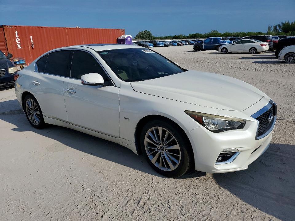 2018 Infiniti Q50 VIN JN1EV7AP4JM361790 COPART salvage auction — SIDE, FL, sold $5,100 on 2026-07-13 (photo 4)