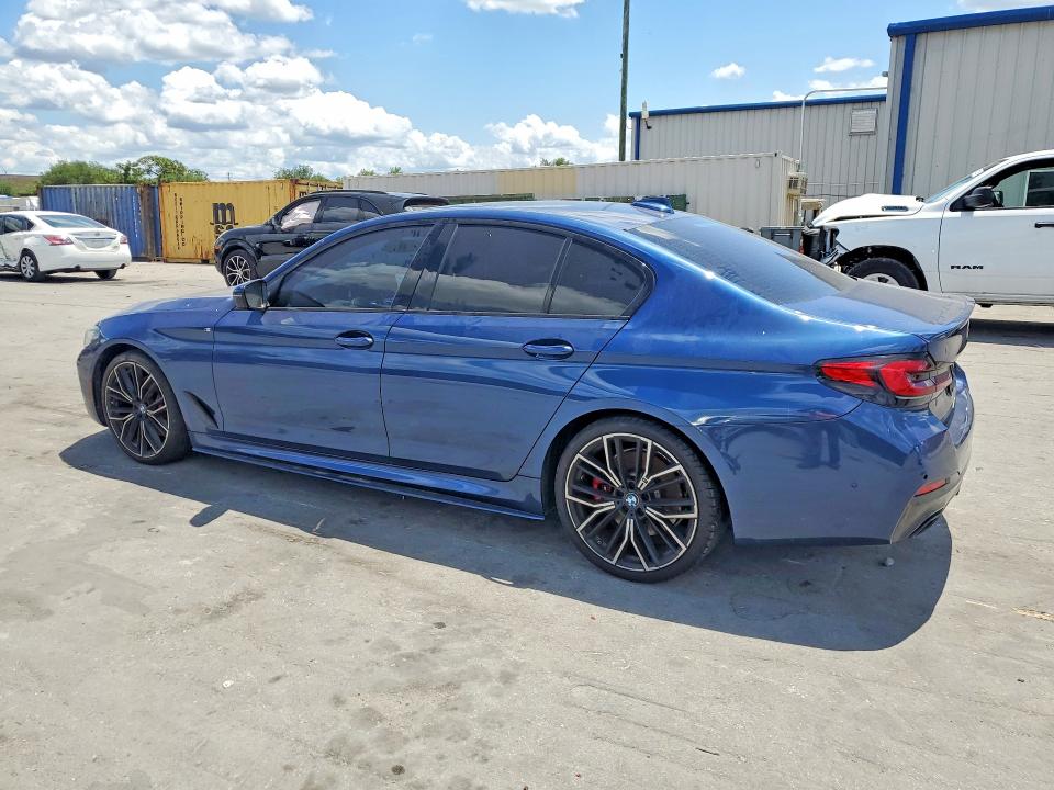 2021 BMW 5er VIN WBA53BH09MCF79216 COPART salvage auction — UNDERCARRIAGE, FL, sold $11,900 on 2026-08-06 (photo 2)