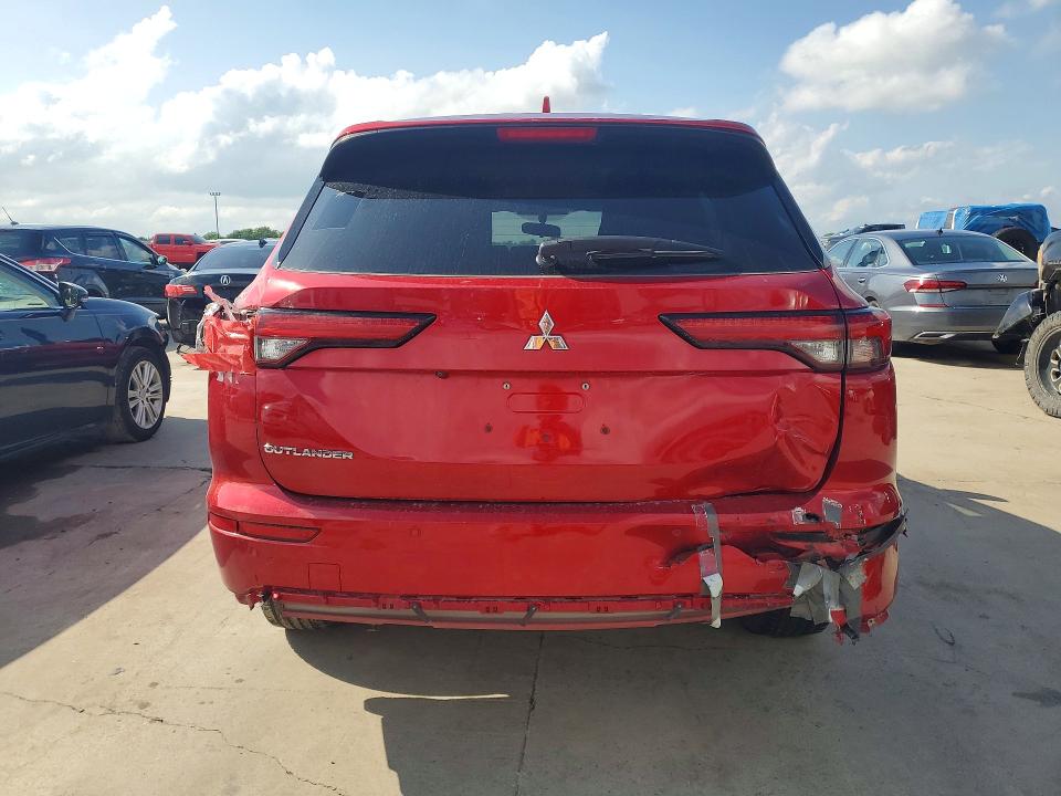 2022 Mitsubishi Outlander VIN JA4J3TA88NZ032581 COPART salvage auction — FRONT END, Tx - Certificate Of Title (P), sold $7,400 on 2026-07-28 (photo 6)