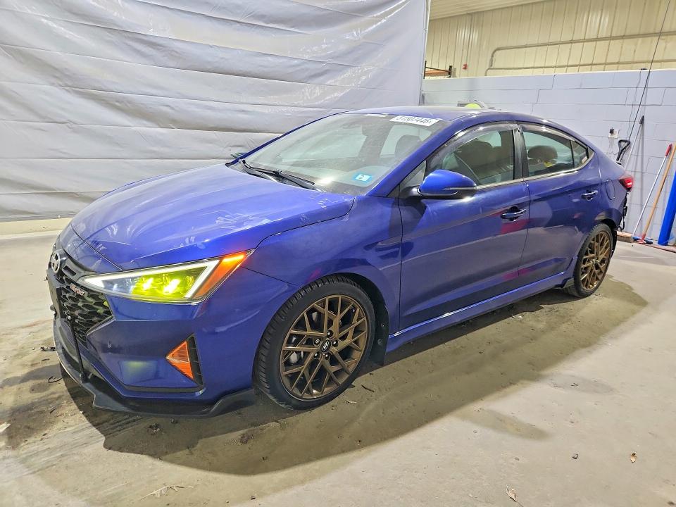 2020 Hyundai Elantra VIN KMHD04LBXLU070331 COPART salvage auction — REAR END, Nh - Cert Of Title-Salvage, sold $3,500 on 2026-07-28 (photo 1)