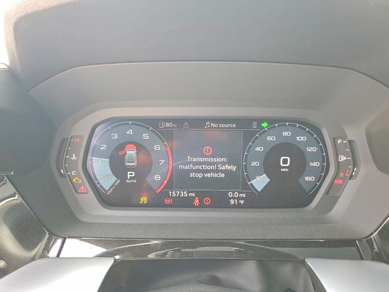 2024 Audi A3 VIN WAUHUDGY7RA014864 COPART salvage auction — UNDERCARRIAGE, Tx - Salvage Vehicle Title, sold $9,800 on 2026-07-30 (photo 9)