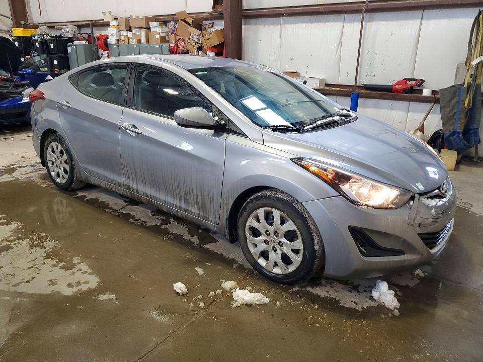 2016 Hyundai Elantra VIN 5NPDH4AE7GH697885 COPART salvage auction — SIDE, Salvage Title, sold $2,100 on 2026-07-09 (photo 4)