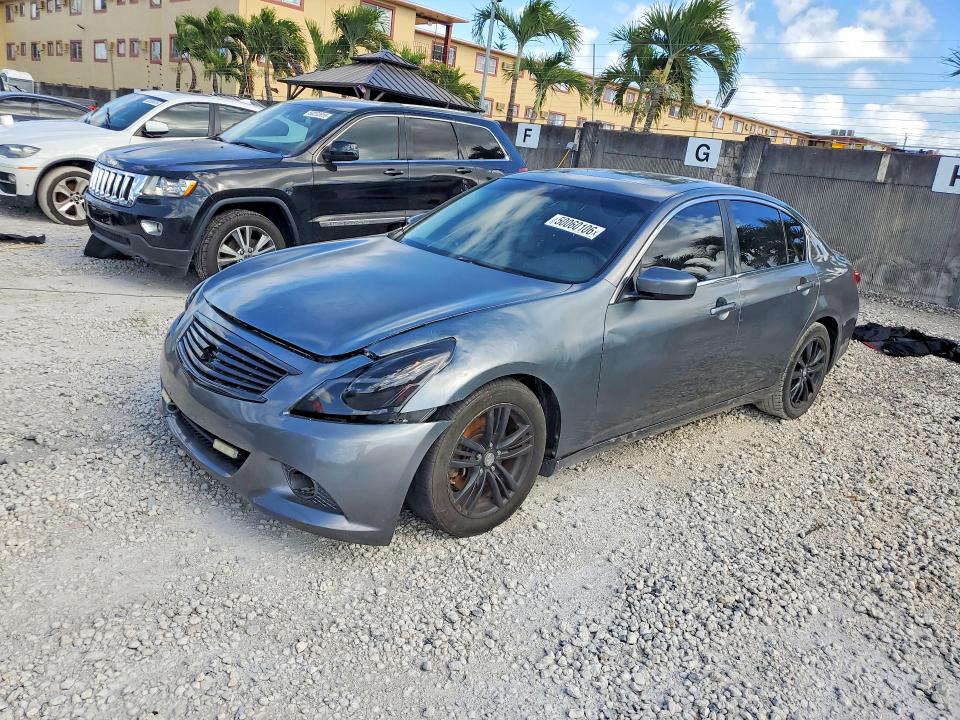 2013 Infiniti G37 VIN JN1CV6AP5DM304682 COPART salvage auction — FRONT END, Fl - Cert Of Title-Rebuilt, sold $250 on 2026-07-31 (photo 1)