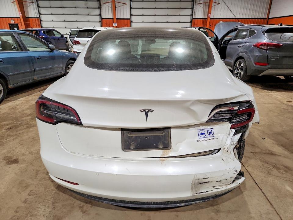2022 Tesla Model 3 VIN 5YJ3E1EB4NF296213 COPART salvage auction — Rear End, AB - OOP - SALVAGE, sold $14,500 on 2026-07-06 (photo 6)