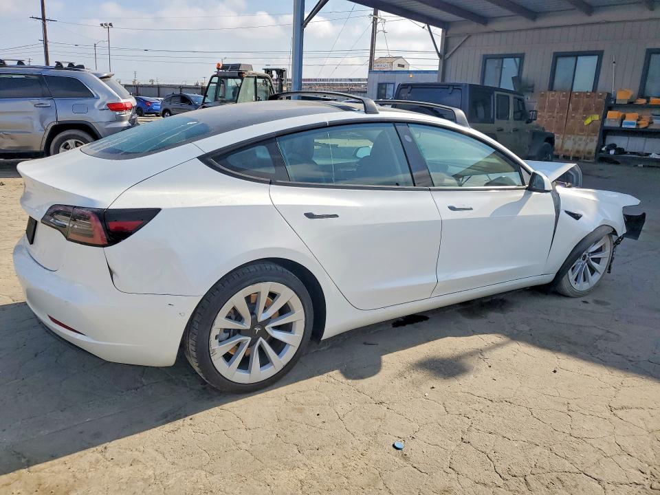 2021 Tesla Model 3 VIN 5YJ3E1EAXMF090299 COPART salvage auction — FRONT END, Ca - Salvage Certificate, sold $5,500 on 2026-07-13 (photo 3)
