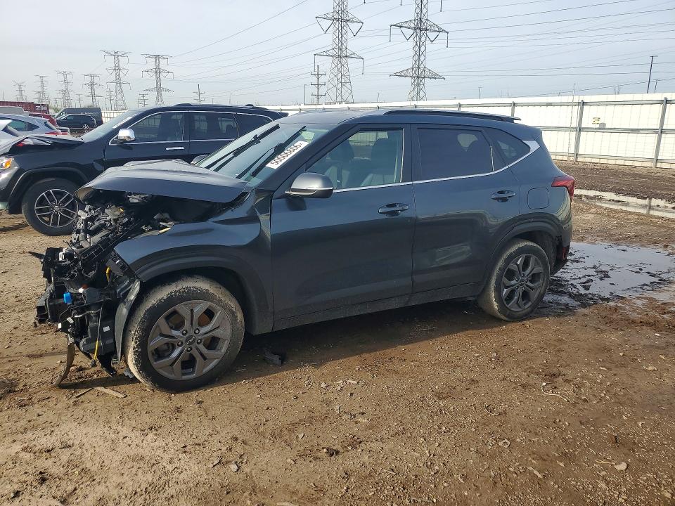 2024 Kia Seltos VIN KNDEUCAAXR7534372 COPART salvage auction — FRONT END, Il - Salvage Certificate, sold $2,200 on 2026-07-09 (photo 1)