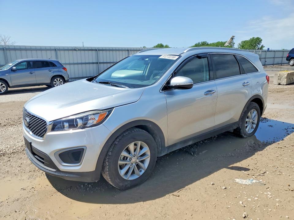 2018 Kia Sorento VIN 5XYPG4A38JG407098 COPART salvage auction — HAIL, Ks - Certificate Of Title, sold $500 on 2026-07-28 (photo 1)