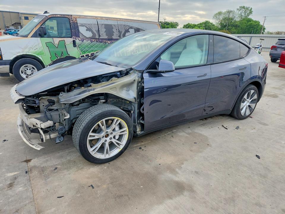2021 Tesla Model y VIN 5YJYGDEE3MF187235 — COPART salvage auction photo