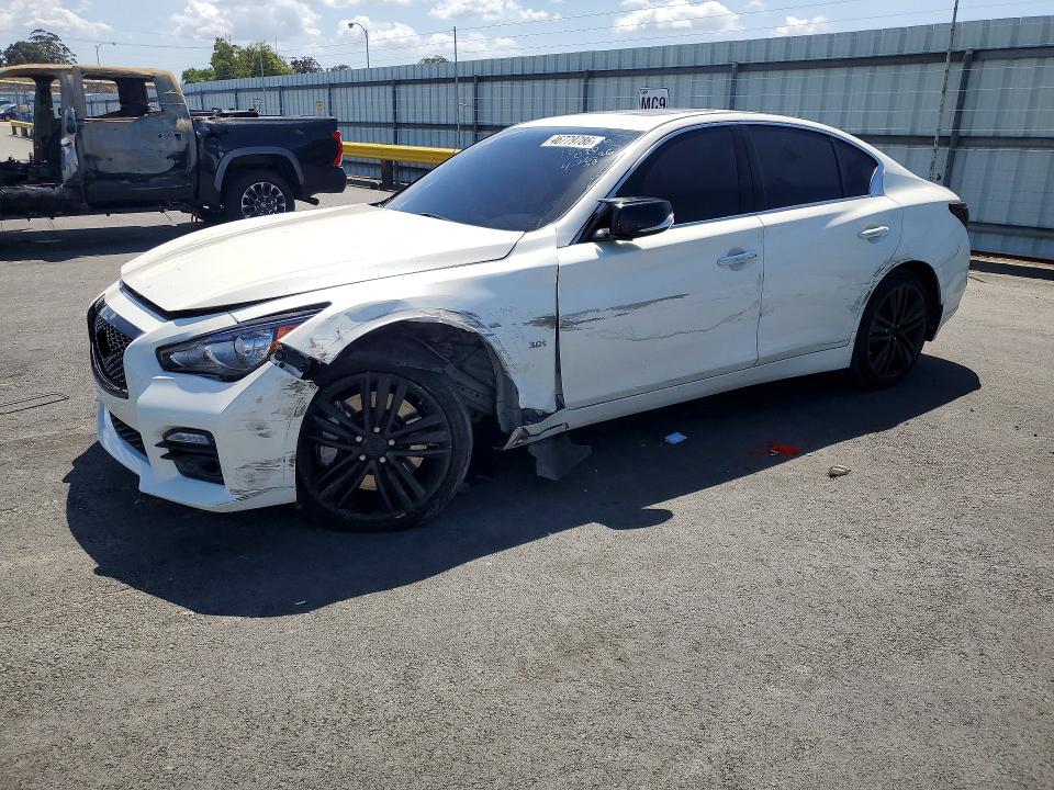 2017 Infiniti Q50 VIN JN1EV7AP8HM731701 COPART salvage auction — VANDALISM, Salvage Title, sold $1,200 on 2026-07-20 (photo 1)