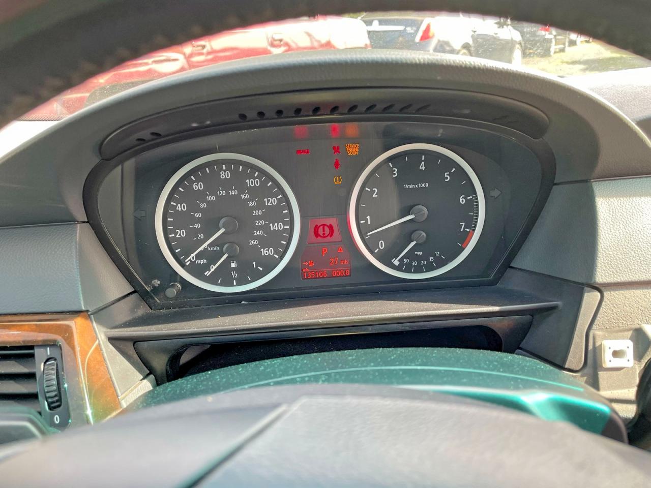 2006 BMW 5 series VIN WBANE73536CM34294 COPART salvage auction — Vandalized, IN - CERTIFICATE OF TITLE (P), sold $1,950 on 2026-05-06 (photo 8)