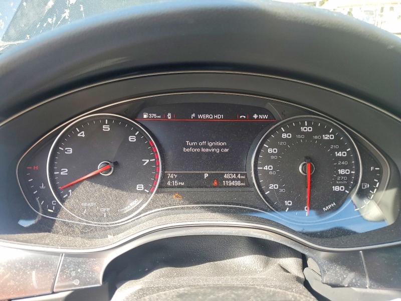 2016 Audi A6 VIN WAUFGAFC8GN190928 COPART salvage auction — FRONT END, Md - Cert Of Salvage > 75% Damage, sold $1,750 on 2026-07-23 (photo 9)