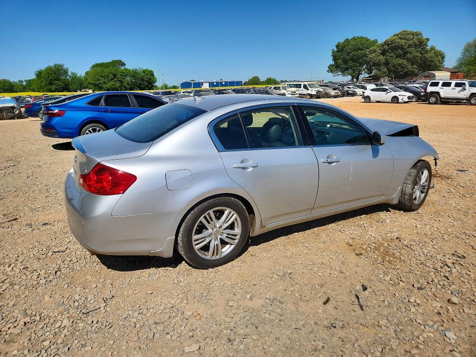 2010 Infiniti G VIN JN1CV6AR8AM459708 COPART salvage auction — FRONT END, Al - Cert Of Title-Salvage Title, sold $200 on 2026-07-15 (photo 3)
