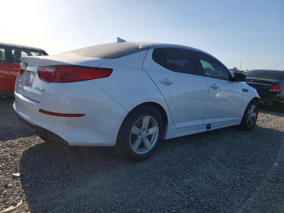 2015 Kia Optima VIN KNAGM4A78F5596148 COPART salvage auction — FRONT END, Ca - Salvage Certificate, sold $350 on 2026-07-09 (photo 3)