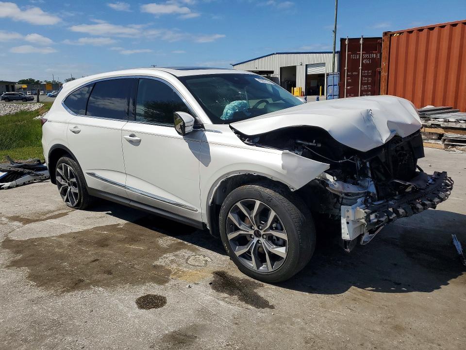 2023 Acura Mdx VIN 5J8YD9H4XPL005848 COPART salvage auction — FRONT END, Fl - Certificate Of Destruction, sold $2,100 on 2026-07-02 (photo 4)