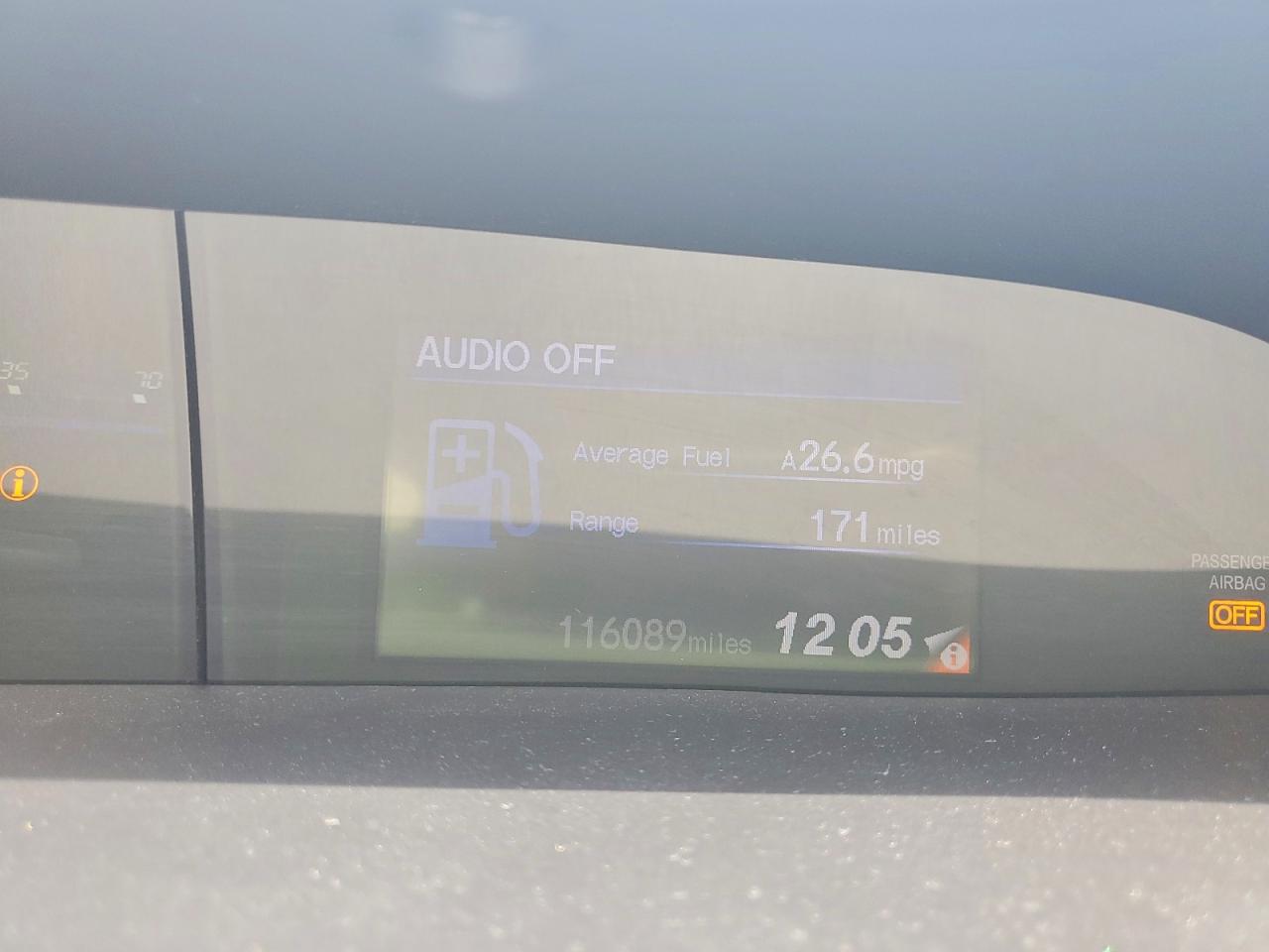 2012 Honda Civic VIN 19XFB2F53CE372107 COPART salvage auction — Front End, TX - SALVAGE VEHICLE TITLE, sold $1,650 on 2026-06-25 (photo 9)