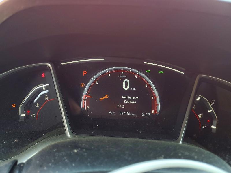 2019 Honda Civic VIN 2HGFC2F83KH601932 COPART salvage auction — FRONT END, Md - Cert Of Salvage > 75% Damage, sold $4,650 on 2026-07-02 (photo 9)