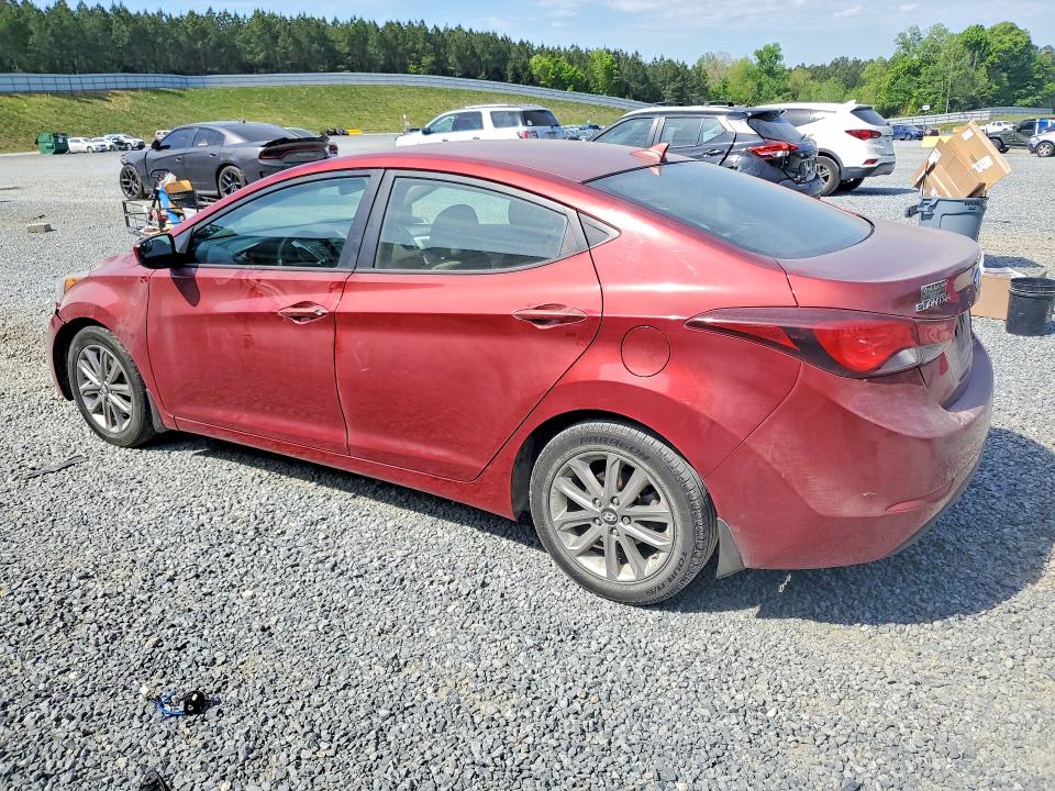 2014 Hyundai Elantra VIN 5NPDH4AE2EH532310 COPART salvage auction — FRONT END, Nc - Salvage Certificate Of Title, sold $1,650 on 2026-07-02 (photo 2)