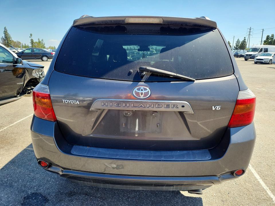 2008 Toyota Highlander VIN JTEDS43A882019978 COPART salvage auction — MINOR DENT/SCRATCHES, CA - DIS/DLR/EXP ONLY CLEAN TITLE, sold $1,550 on 2026-07-16 (photo 6)