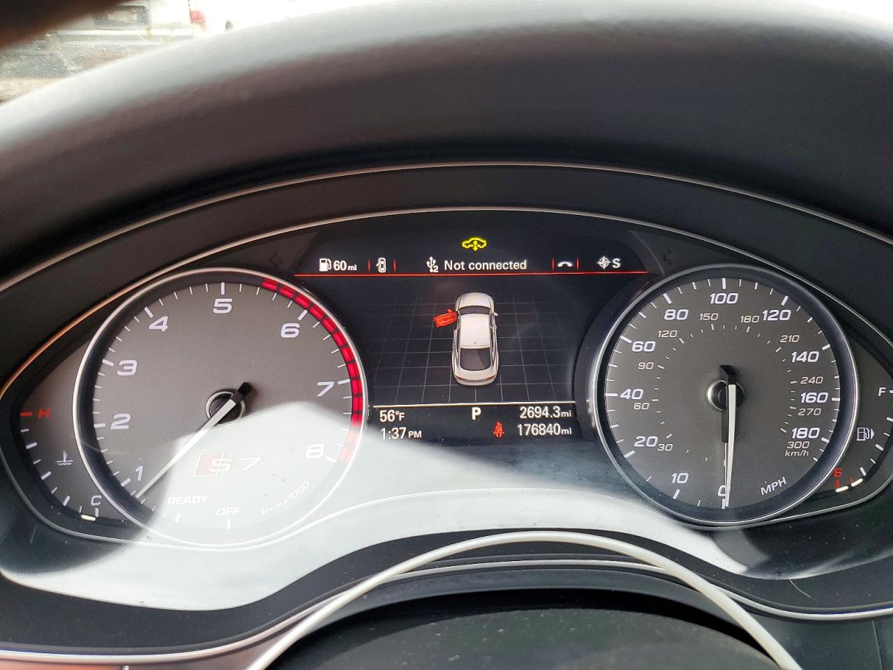 2016 Audi S7 VIN WAUW2AFC0GN070295 COPART salvage auction — Side, IL - SALVAGE CERTIFICATE, sold $6,000 on 2026-06-30 (photo 9)