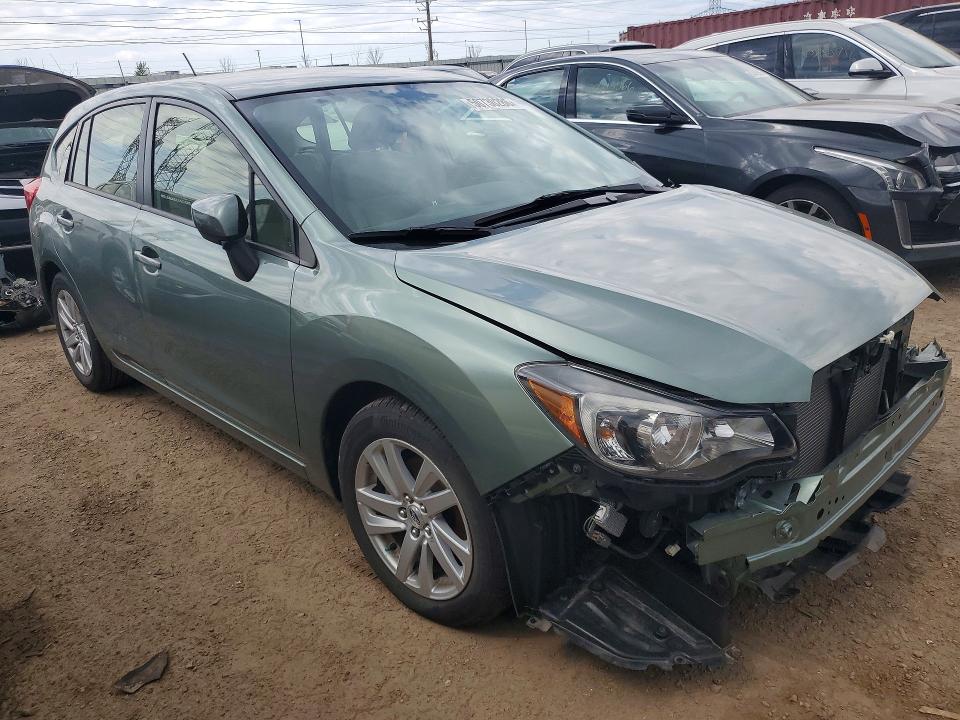 2016 Subaru Impreza VIN JF1GPAB65GH350128 COPART salvage auction — FRONT END, Il - Salvage Certificate, sold $2,500 on 2026-07-07 (photo 4)
