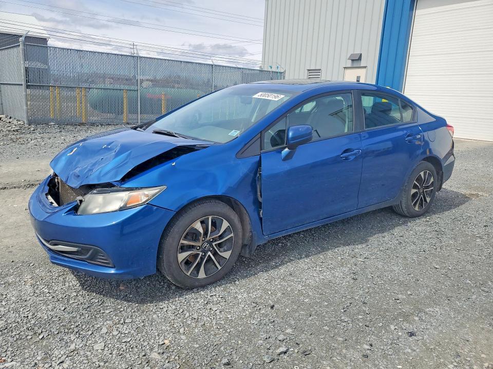 2015 Honda VIN 2HGFB2E59FH008916 COPART salvage auction — FRONT END, Ns - Salvage Title, sold $900 on 2026-07-09 (photo 1)