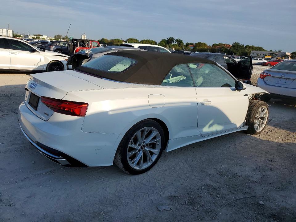 2022 Audi A5 VIN WAU2AGF59NN006050 COPART salvage auction — FRONT END, Id - Salvage Certificate Of Title, sold $7,000 on 2026-07-17 (photo 3)