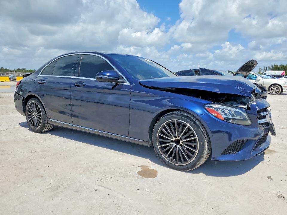 2020 Mercedes-benz C-klasse VIN WDDWF8DB3LR531122 COPART salvage auction — FRONT END, Salvage Title, sold $1,650 on 2026-08-12 (photo 4)