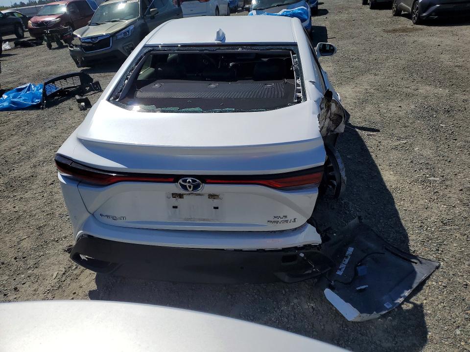 2022 Toyota Mirai VIN JTDAAAAA3NA006925 COPART salvage auction — REAR END, CA - SALVAGE CERTIFICATE, sold $900 on 2026-07-14 (photo 6)