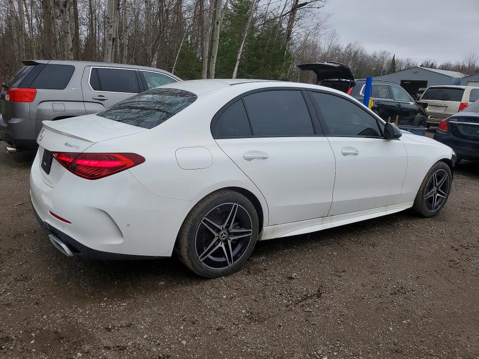 2025 Mercedes-benz C-klasse VIN W1KAF4HBXSR248969 COPART salvage auction — FRONT END, On - Permit Salvage, sold $27,250 on 2026-07-02 (photo 3)
