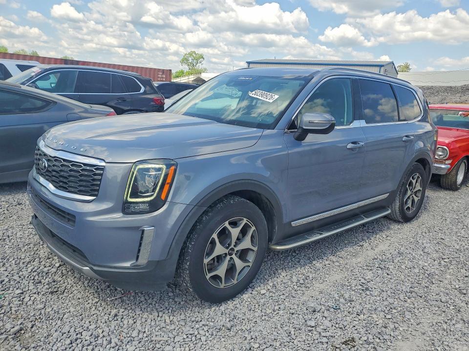 2020 Kia Telluride VIN 5XYP34HC7LG042188 COPART salvage auction — FRONT END, Va - Certificate Of Title, sold $9,600 on 2026-07-07 (photo 1)