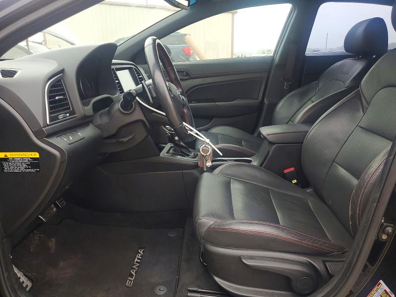 2018 Hyundai Elantra VIN KMHD04LB3JU482927 COPART salvage auction — FRONT END, Tx - Salvage Vehicle Title, sold $3,550 on 2026-07-15 (photo 7)