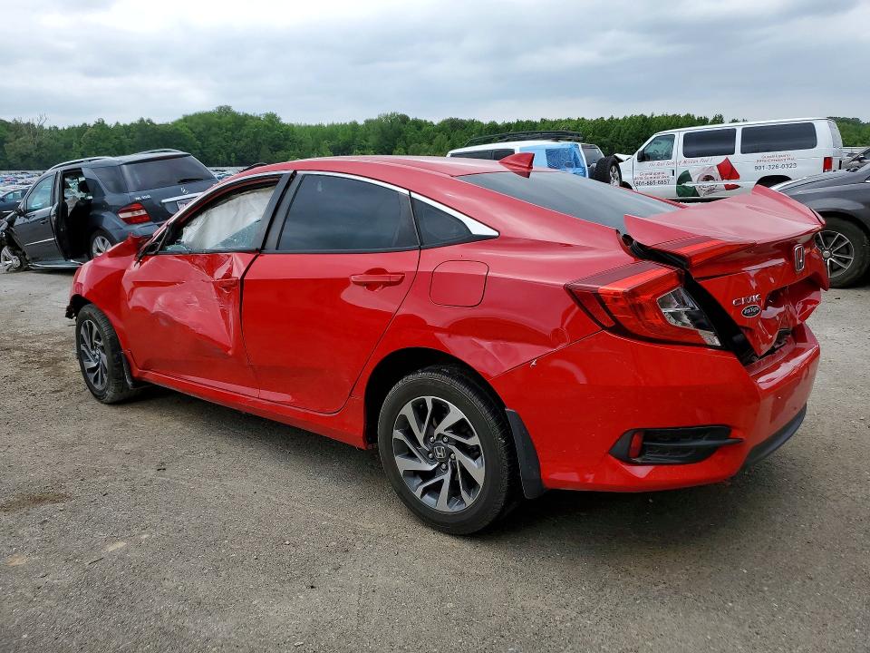 2017 Honda Civic VIN 2HGFC2F72HH502163 COPART salvage auction — FRONT END, Tn - Salvage Certificate, sold $425 on 2026-07-09 (photo 2)